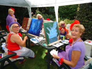 GSL schilderworksjop bij Els 31 augstus 2013 058