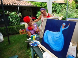 GSL schilderworksjop bij Els 31 augstus 2013 072